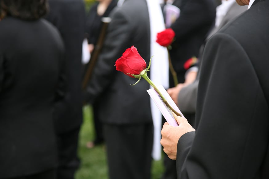 At the Funeral (burial)